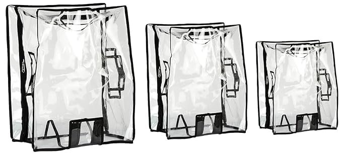 Suitcase Cover Combo for Hard Luggage Trolley Bags, (Size-20, Size-24, Size-28) Transparent Protective Covers PVC Fabric Waterproof Suitcase Cover Combo for Hard Luggage Trolley Bags, (Size-20, Size-24, Size-28) Transparent Protective Covers PVC Fabric Waterproof