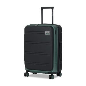 Urban Jungle by Safari Hold-All Premium Top-Open Medium (67 cm) Trolley Bag, Polycarbonate Check-In Suitcase with 8 Silent Wheels and TSA Lock, Hardside Travelling Luggage for Both Men & Women (Green)