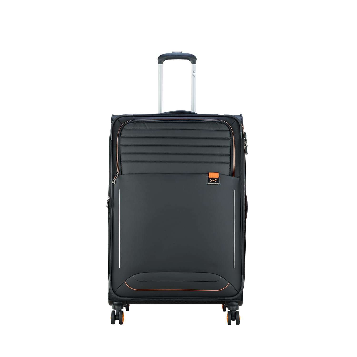 Skybags Polyester TwentyFour7 Pro 67 cm Medium Size Soft Sided Luggage Trolley Bag - Ink Black|TSA Lock| 15 Inch Laptop Compatible| Dual 8 Wheel Double Spinner|5 Years International Warranty Skybags Polyester TwentyFour7 Pro 67 cm Medium Size Soft Sided Luggage Trolley Bag - Ink Black|TSA Lock| 15 Inch Laptop Compatible| Dual 8 Wheel Double Spinner|5 Years International Warranty