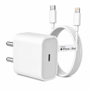 20W Charging Adapter with USB-C to Lightning, MFi Certified – Compatible with iPhone 14, 14 Plus, 14 Pro, 14 Pro Max, 13 Series, 12 Series, 11, X, XR, IPAD& More