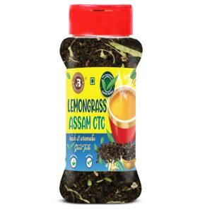 Brew Lab Lemon Grass Assam CTC | Rich & Aromatic Great Tate Goodness of Lemon Grass Lemon Grass Herbal Tea Plastic Bottle (100 g)