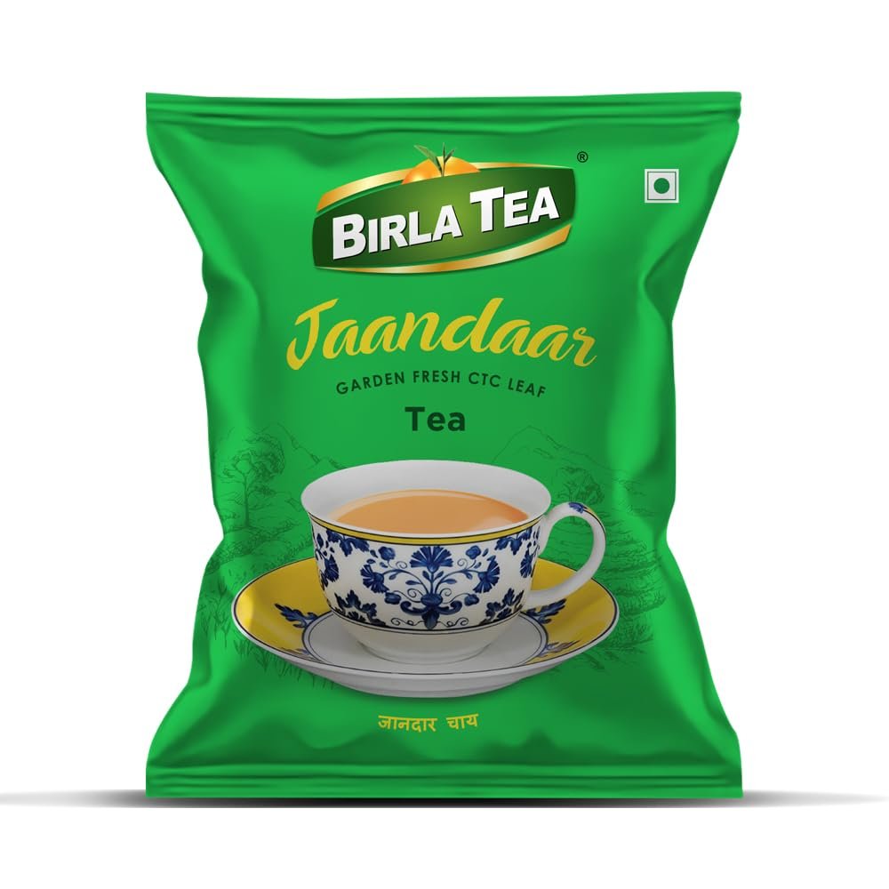Birla Jaandaar Premium CTC Tea | Strong Kadak Chai with Refreshing Taste & Extra Bold Character | Assam Black Tea | Loose Leaf | 2 X 250grams Birla Jaandaar Premium CTC Tea | Strong Kadak Chai with Refreshing Taste & Extra Bold Character | Assam Black Tea | Loose Leaf | 2 X 250grams