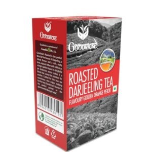 GOODRICKE Roasted Darjeeling Tea - 100gm (Pack of 1) | Long Leaf Chai | Flavoury Golden Orange Pekoe | Premium Black Loose Leaves Tea with Rich Taste & Flavor