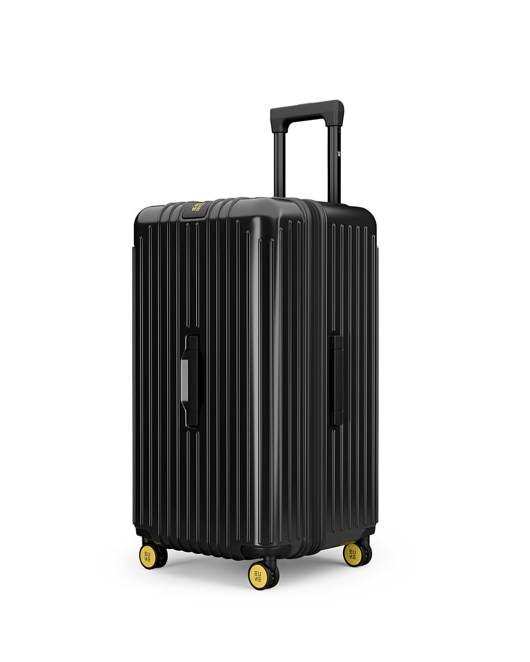 EUME Trunk Check in Trolley Bags for Travel Medium Size | 66cm to 74cm Expandable Trolley Bag | Polycarbonate 8 Silentrun Spinner Wheels Suitcase | Premium Trolley Bags for Travel (Charcoal Black) EUME Trunk Check in Trolley Bags for Travel Medium Size | 66cm to 74cm Expandable Trolley Bag | Polycarbonate 8 Silentrun Spinner Wheels Suitcase | Premium Trolley Bags for Travel (Charcoal Black)