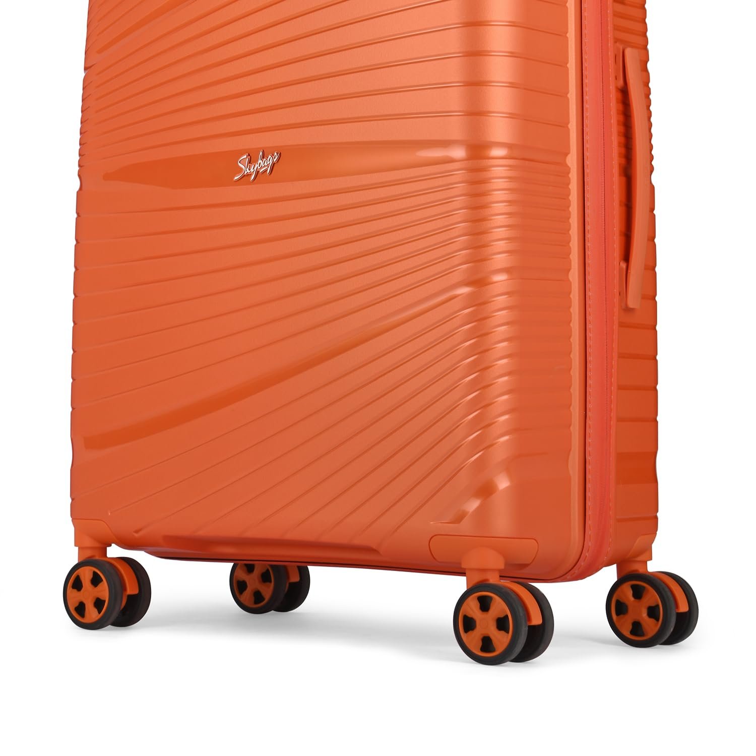 61 7rjxwsl. sl1500 Skybags Polypropylene Skylite Check-in Trolley Bag, 66cm | Medium Hard-Sided Luggage for Travel with Smooth 8-Spinner Wheel & TSA Lock | 5-Year International Warranty – Orange