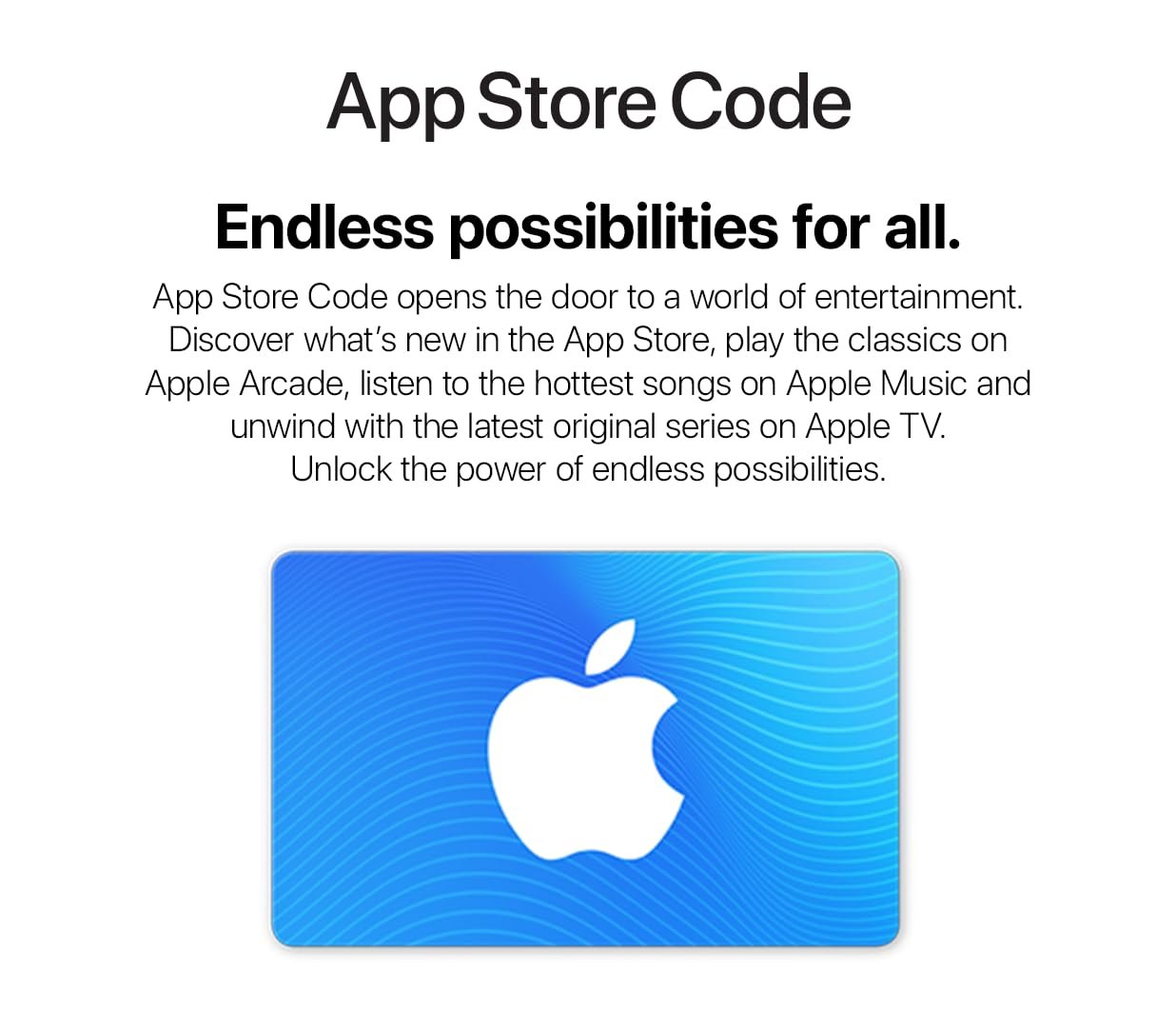 610iouc1vxl. sl1236 Apple – App Store Code – For India – Delivered via Email