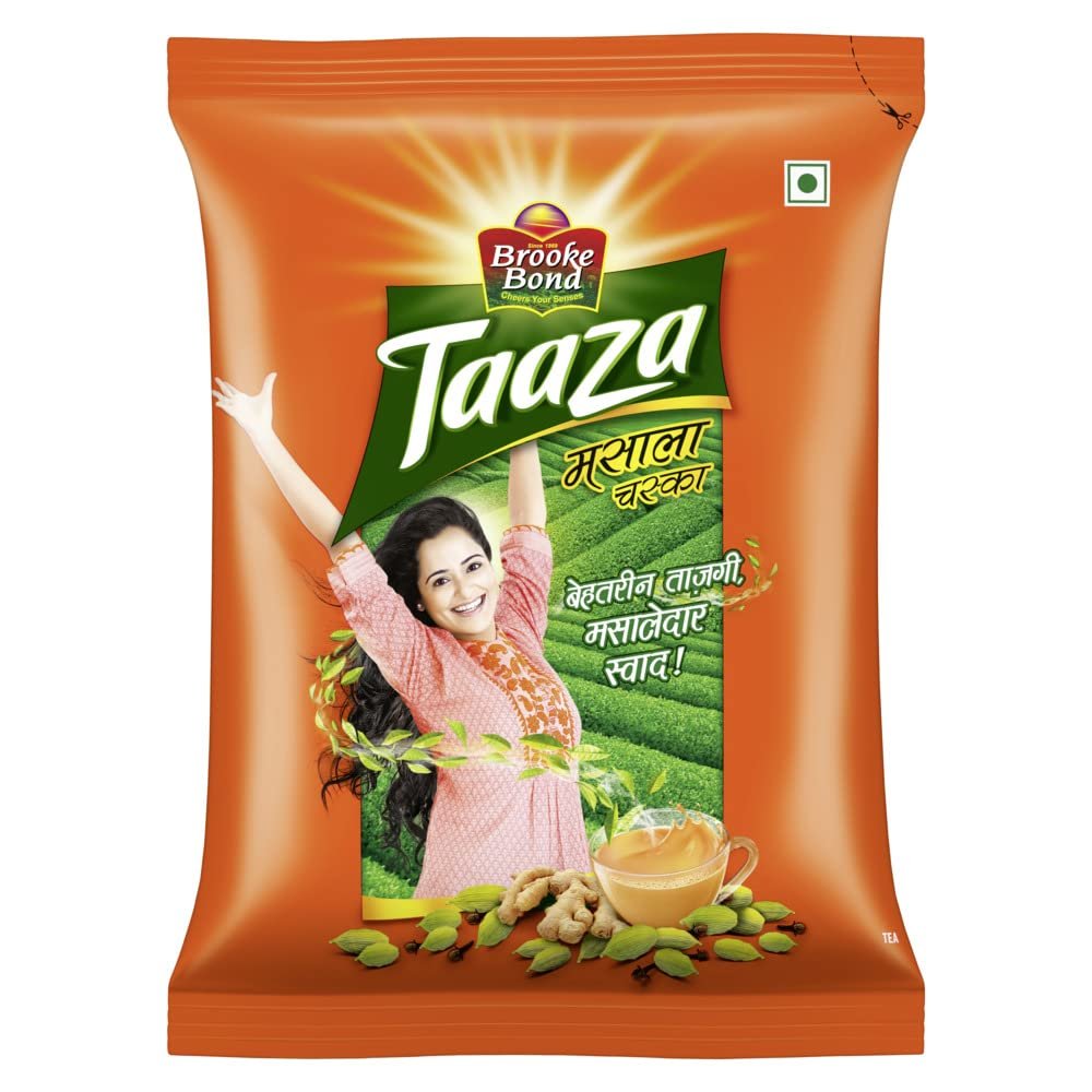 Taaza Leaf Cardamom Masala Chaska Tea Leaf, 250 Grams Taaza Leaf Cardamom Masala Chaska Tea Leaf, 250 Grams