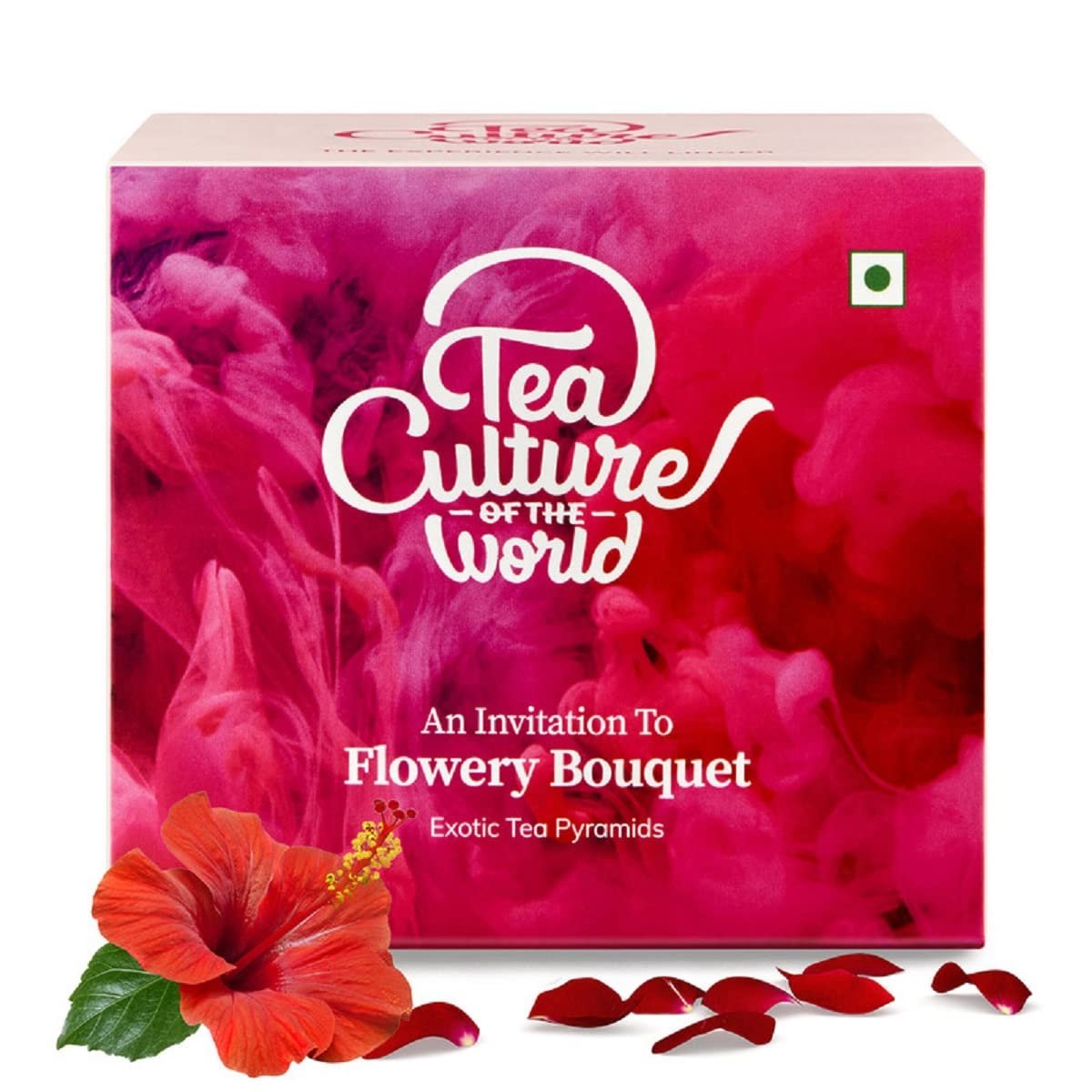 Tea Culture of The World Flowery Bouquet Tea | Hibiscus Tea Bags | Calming Hibiscus & Fragrant Rose | Made with 100% Whole Leaf | Brew Hot or Cold, 16 count Tea Culture of The World Flowery Bouquet Tea | Hibiscus Tea Bags | Calming Hibiscus & Fragrant Rose | Made with 100% Whole Leaf | Brew Hot or Cold, 16 count