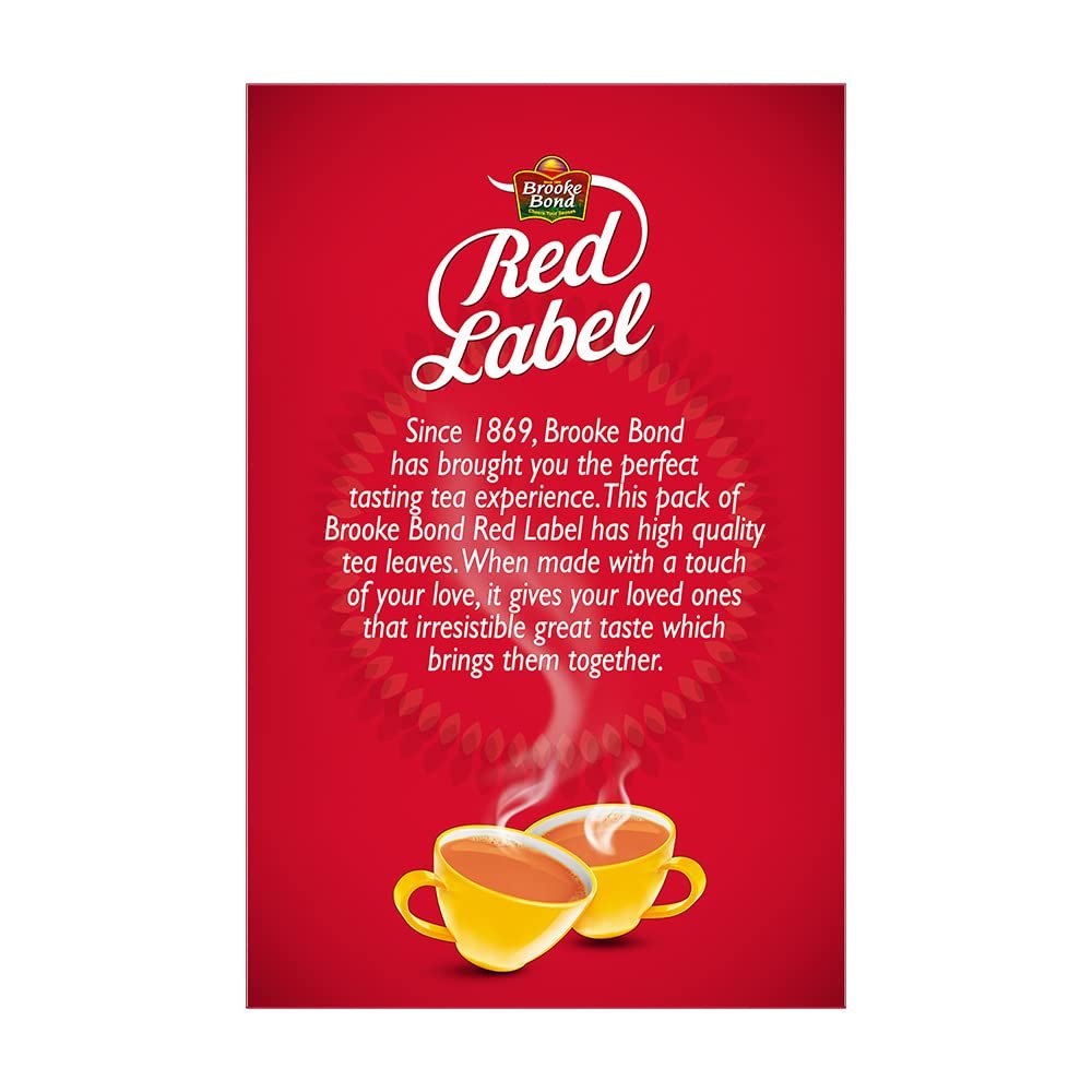 618npnuxkl. sl1000 Red Label Brooke Bond Natural Care Tea, Ginger, 250 Gram Carton