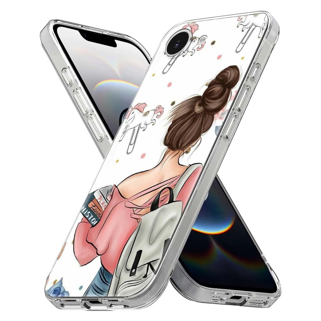 61agqfj4vvl. sl1100 Designer Soft Back Cover Case Compatible for Apple iPhone 16e, Printed,Transparent,Flexible, Silicon for Apple iPhone 16e -D0021