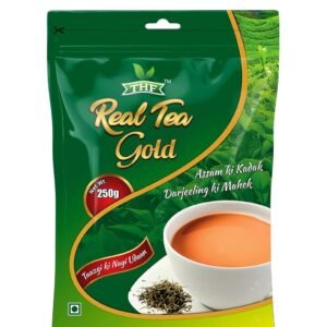 THF Real Tea Gold, Strong blend of Darjeeling Ctc long leaves | Rich & Quality Kadak flavourful Chai, 250 GM Pack