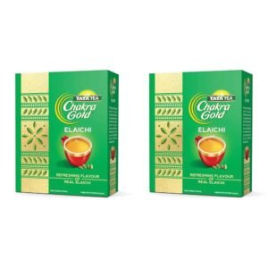 Tata Tea Chakra Gold Elaichi Dust Tea| Refreshing Flavour & Aroma of Real Elaichi |Flavoured Assam Tea | 250 Gm (Pack of 2)