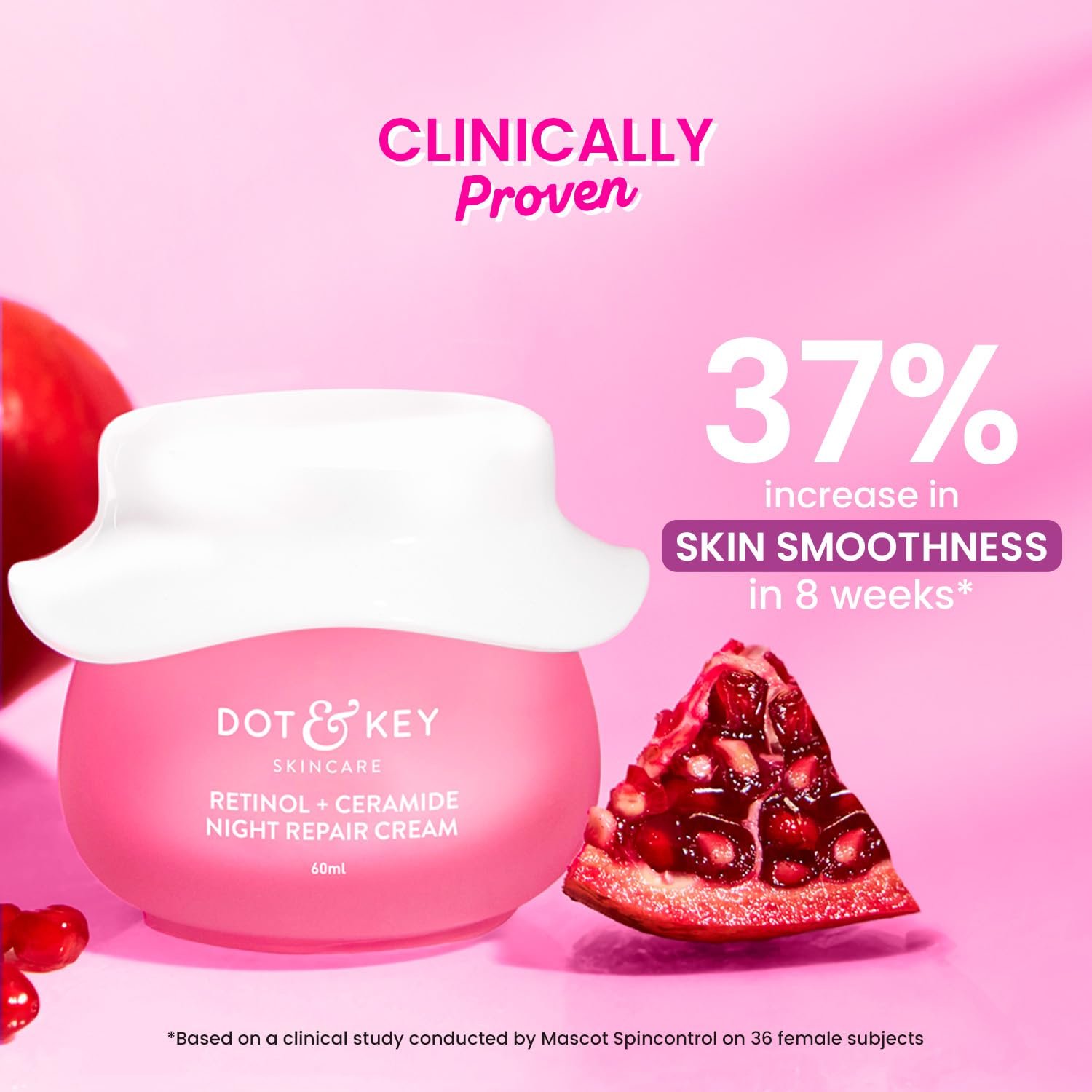 61kbphi2xtl. sl1500 Dot & Key Night Reset Retinol + Ceramide Night Cream | Anti Aging Cream For Women & Men | Reduces Fine Lines & Wrinkles | Oil Free & Non Sticky Moisturizer | For Glowing Youthful Skin | For All Skin Types | 60ml