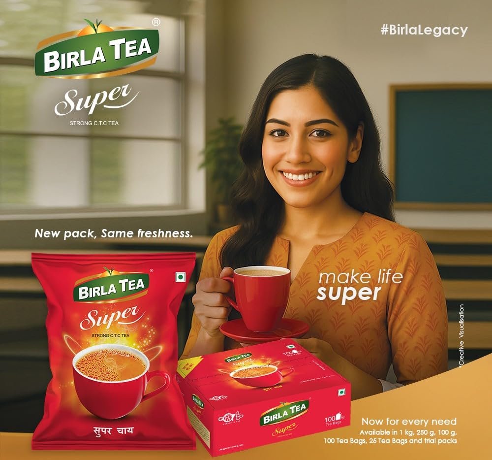 61ubqsqpfl. sl1000 Birla Super Premium CTC Tea | Strong Kadak Chai with Refreshing Taste | Assam Black Tea | Loose Leaf | 2 X 250grams