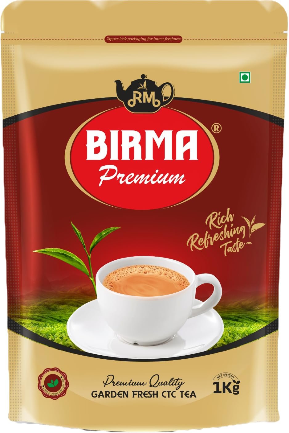 Birma Tea Premium - 1 Kg, Premium Chaipatti | Strong & Kadak Chai | Darjeeling | CTC Birma Tea Premium - 1 Kg, Premium Chaipatti | Strong & Kadak Chai | Darjeeling | CTC