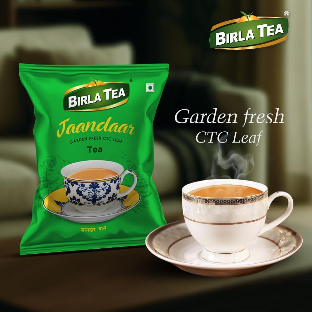 61ua0rykm5l. sl1000 Birla Jaandaar Premium CTC Tea | Strong Kadak Chai with Refreshing Taste & Extra Bold Character | Assam Black Tea | Loose Leaf | 2 X 250grams