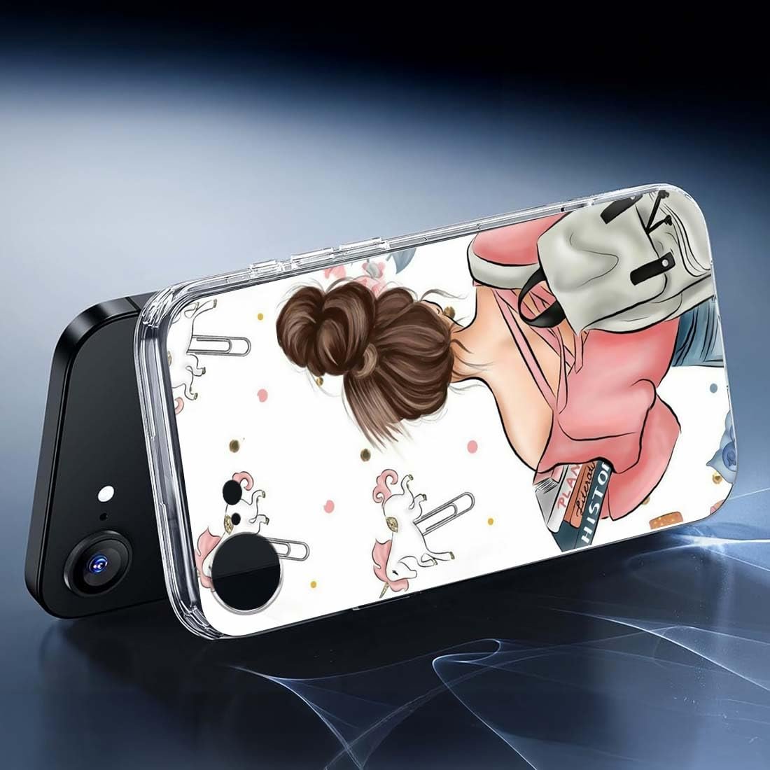 61ahzbihtpl. sl1100 Designer Soft Back Cover Case Compatible for Apple iPhone 16e, Printed,Transparent,Flexible, Silicon for Apple iPhone 16e -D0021