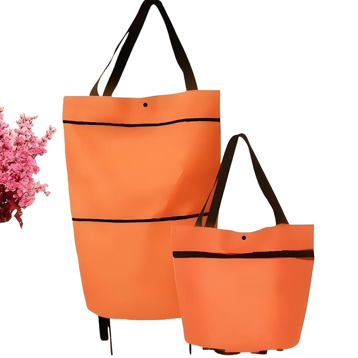 Folding Trolly Gab Trolley Luggage Bags Traveling Vegetable Grocery Clothing Bag with Light Weight and Medium Size with Wheels Women Folding Trolly Gab Trolley Luggage Bags Traveling Vegetable Grocery Clothing Bag with Light Weight and Medium Size with Wheels Women
