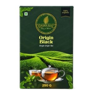 Golden Leaf Premium Tea | Pure & Organic | Fresh Flavour | Single Origin Tea | High Grown Strong Chai | Origin Black 250 g
