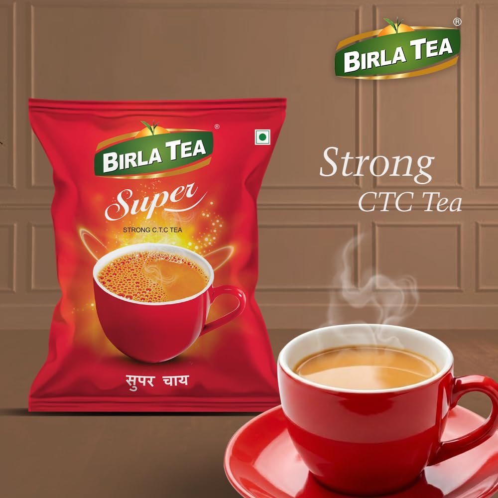 61pmnkrtnl. sl1000 Birla Super Premium CTC Tea | Strong Kadak Chai with Refreshing Taste | Assam Black Tea | Loose Leaf | 2 X 250grams