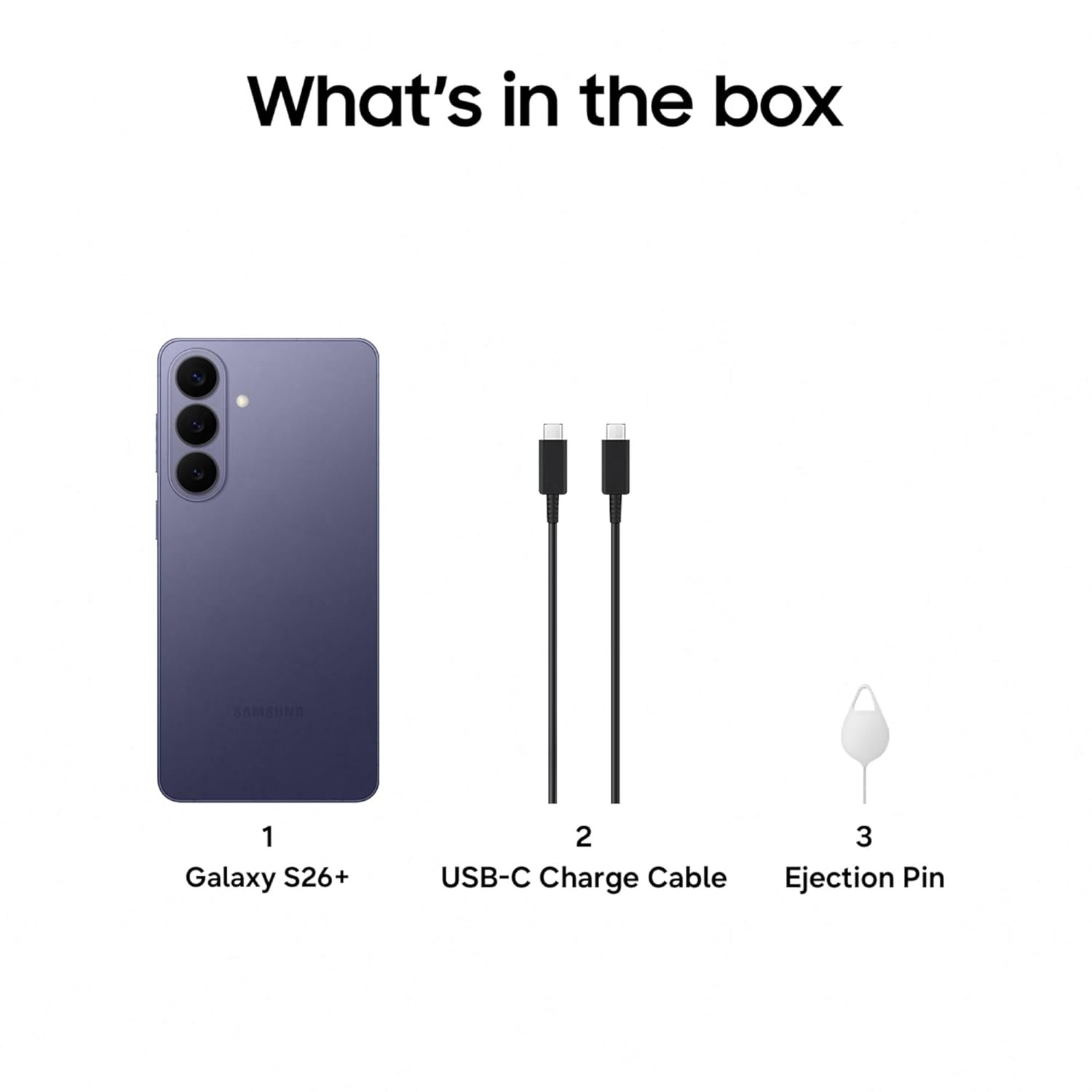 61rbpypzgnl. sl1500 Samsung Galaxy S26 Plus 5G (Cobalt Violet, 12GB RAM, 512GB Storage), AI Phone, Photo Assist, Creative Studio, 50MP Camera, 4900mAh Battery and Super Fast Wireless Charging