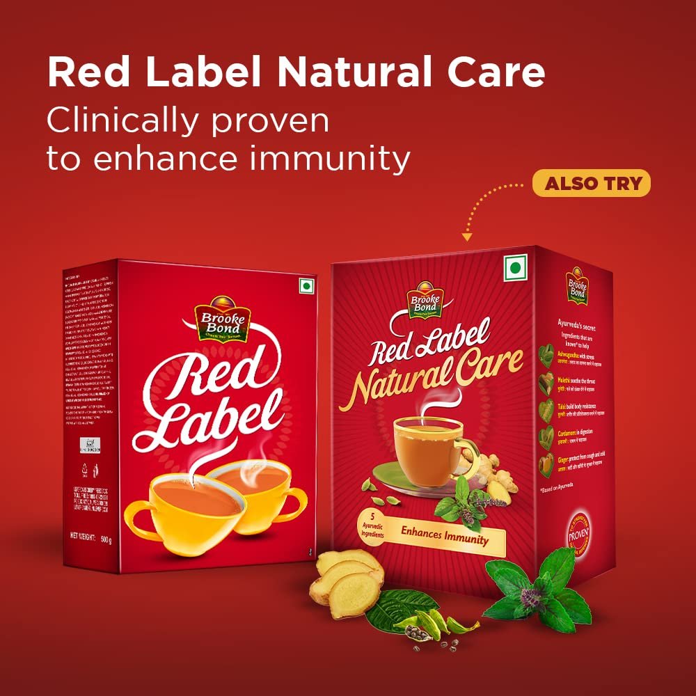 61ykzqxfyfl. sl1000 Red Label Brooke Bond Natural Care Tea, Ginger, 250 Gram Carton