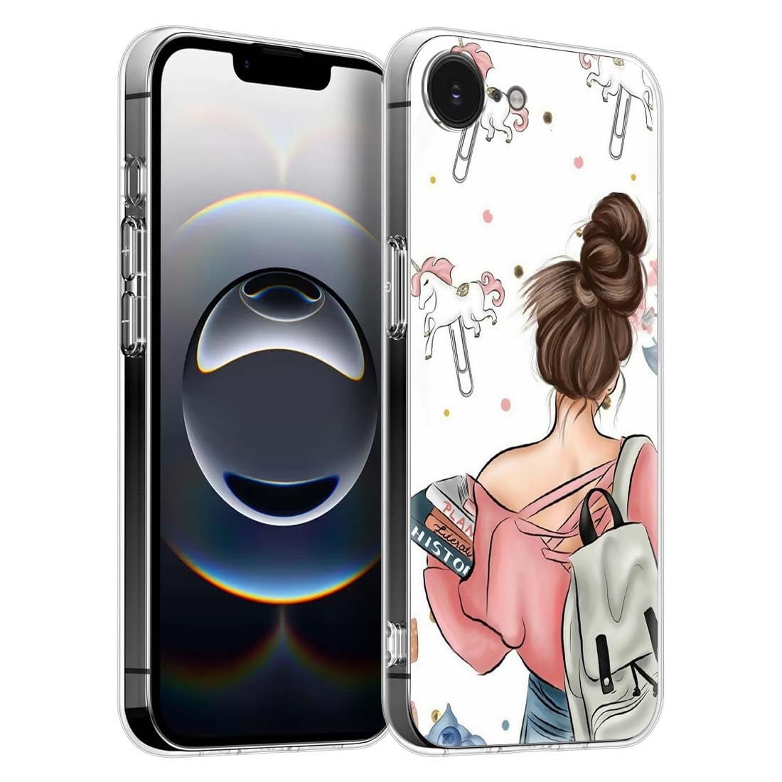 Designer Soft Back Cover Case Compatible for Apple iPhone 16e, Printed,Transparent,Flexible, Silicon for Apple iPhone 16e -D0021 Designer Soft Back Cover Case Compatible for Apple iPhone 16e, Printed,Transparent,Flexible, Silicon for Apple iPhone 16e -D0021