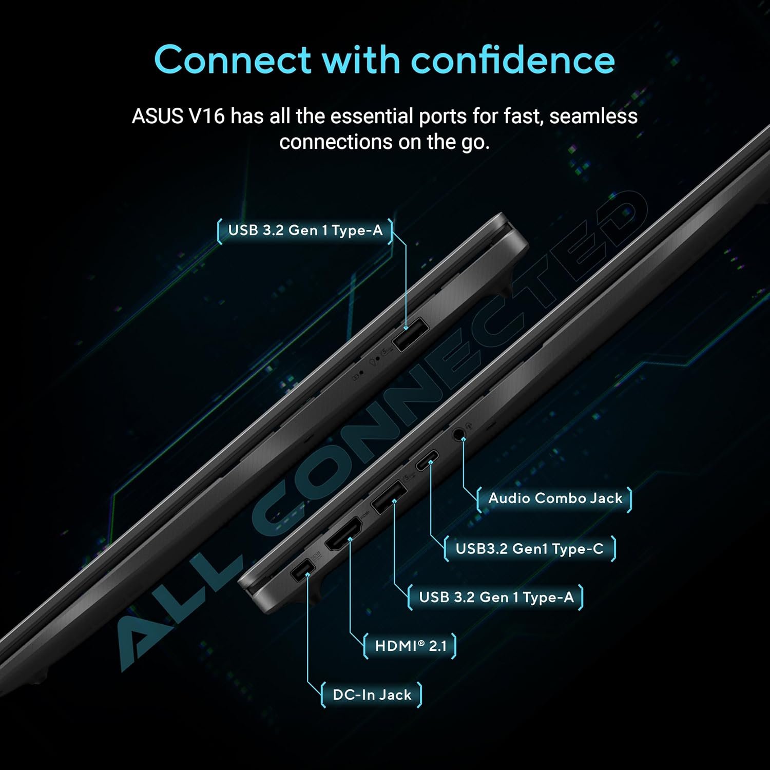 712ywfgrfql. sl1500 1777652659 9886 ASUS Gaming V16 (2025), 14th Gen, Intel Core 5 210H Gaming Laptop(RTX 5050-8GB/16GB RAM/512GB SSD/FHD+/16/144Hz/Windows 11/M365 Basic*/Office Home 2024/Matte Black/1.95 Kg) V3607VH-RP037WS