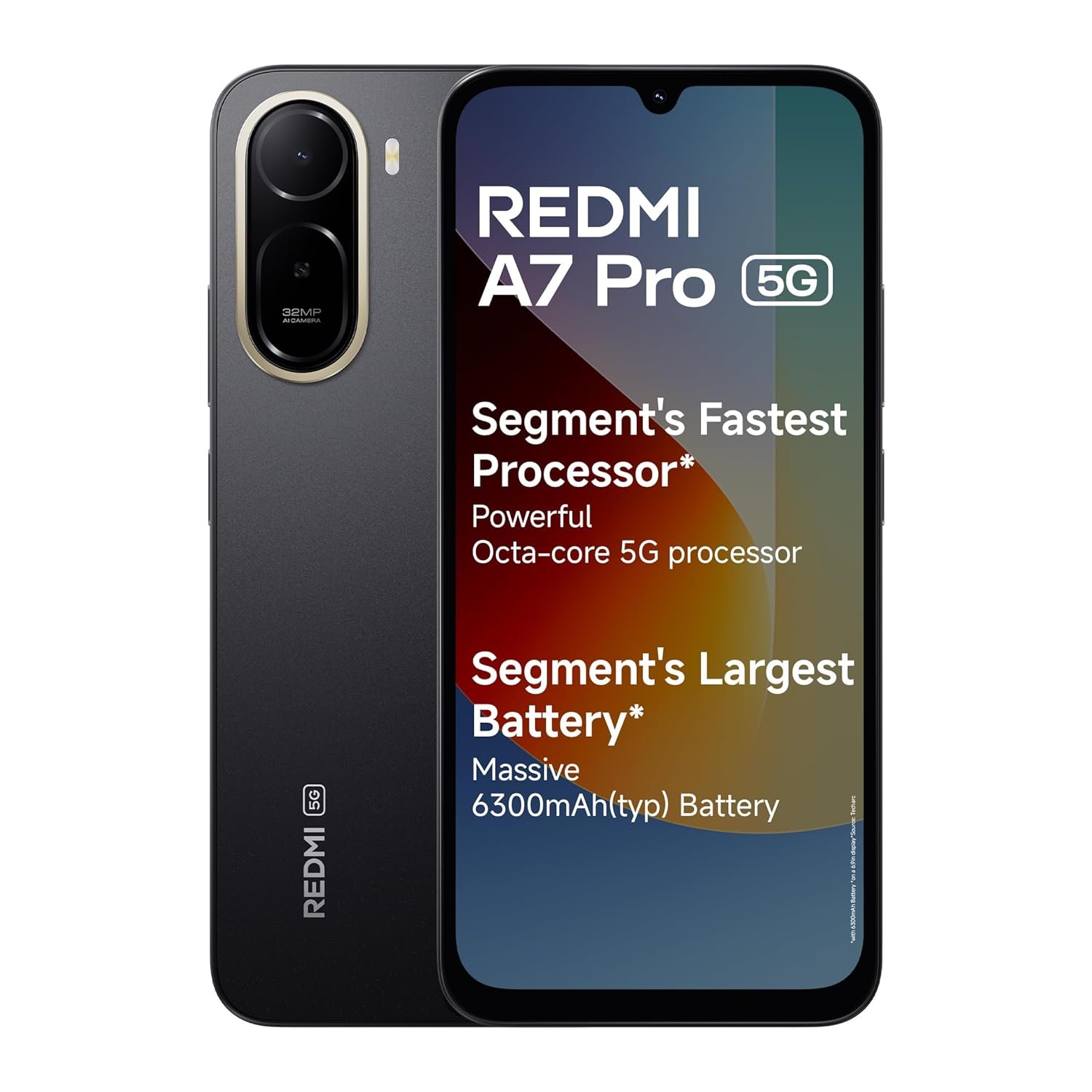 REDMI A7 Pro 5G (Black, 4GB RAM, 64GB Storage) | Segment's Fastest Processor | Segment's Largest Battery | Segment's Largest & Smoothest 6.9in 120Hz Display REDMI A7 Pro 5G (Black, 4GB RAM, 64GB Storage) | Segment's Fastest Processor | Segment's Largest Battery | Segment's Largest & Smoothest 6.9in 120Hz Display