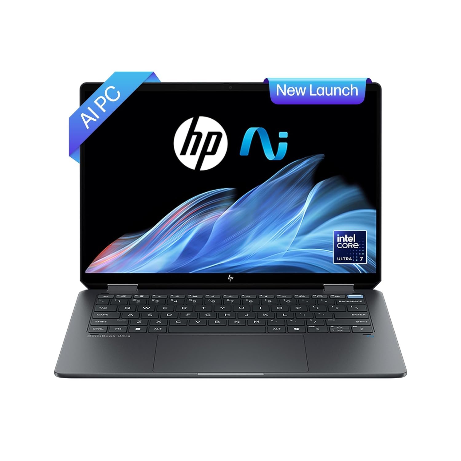 HP OmniBook Ultra Flip (Previously Spectre) Intel Core Ultra 7 256V 47 Tops (16GB LPDDR5X, 1TB SSD) OLED, 500 nits,14''/35.6cm, Touch 2-in-1, Win11, Office21, Gray,1.34kg, fh0026TU Next Gen AI Laptop HP OmniBook Ultra Flip (Previously Spectre) Intel Core Ultra 7 256V 47 Tops (16GB LPDDR5X, 1TB SSD) OLED, 500 nits,14''/35.6cm, Touch 2-in-1, Win11, Office21, Gray,1.34kg, fh0026TU Next Gen AI Laptop