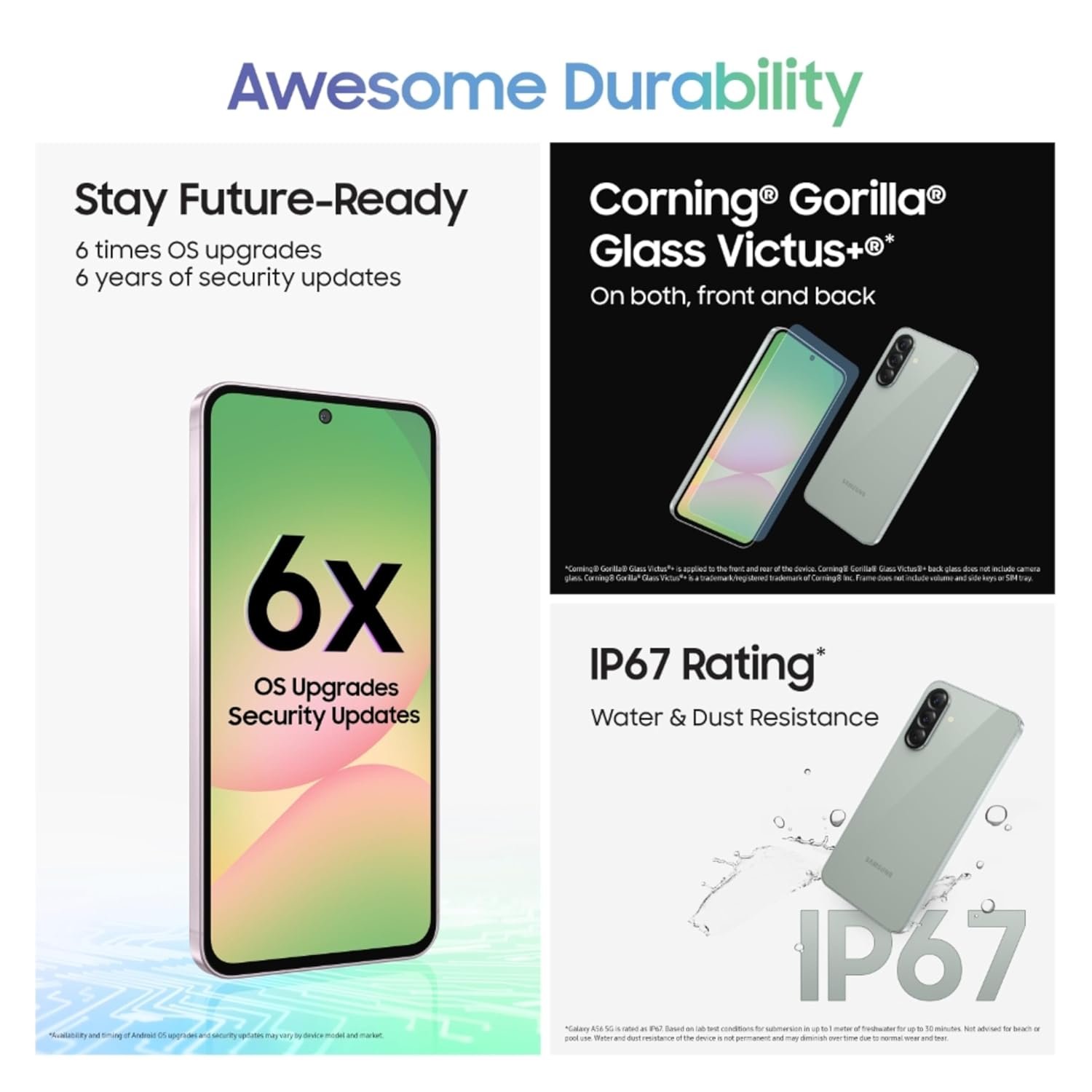 71dclioqlll. sl1500 1779403967 6378 Samsung Galaxy A56 5G (Awesome Olive, 8GB, 128GB) | Awesome Intelligence: Circle to Search, Intelligent Editing | Awesome 6 OS & 6 Years Security Updates | IP67