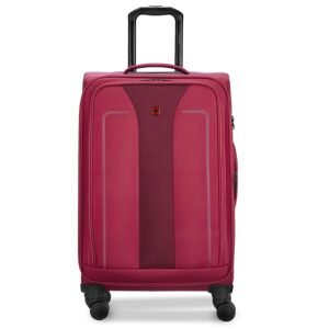 WENGER, Fantic Medium Softside Case, Burgundy, 71 Liters, Swiss Designed-Blend of Style & Function, 612337-X1