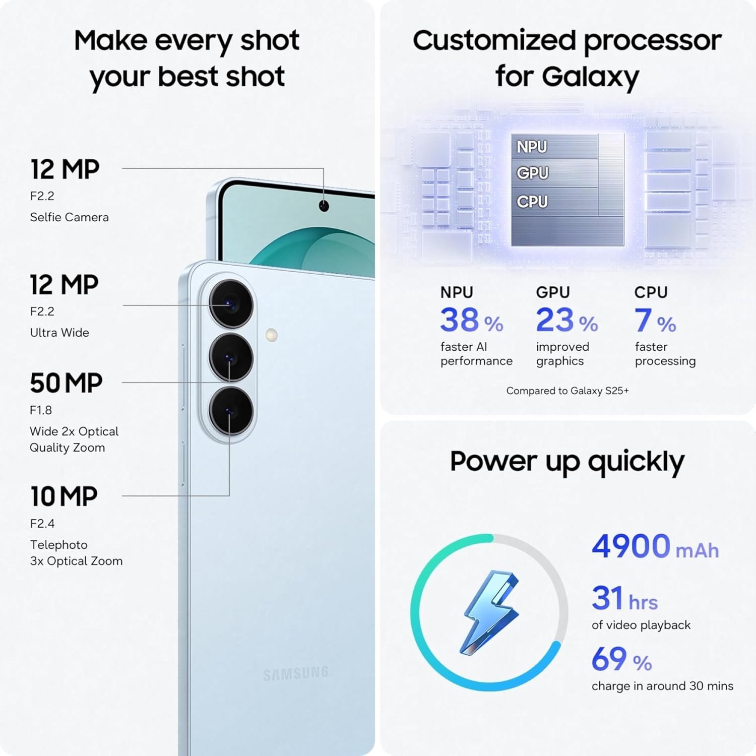 71jmxzzcwl. sl1500 Samsung Galaxy S26 Plus 5G (Cobalt Violet, 12GB RAM, 512GB Storage), AI Phone, Photo Assist, Creative Studio, 50MP Camera, 4900mAh Battery and Super Fast Wireless Charging