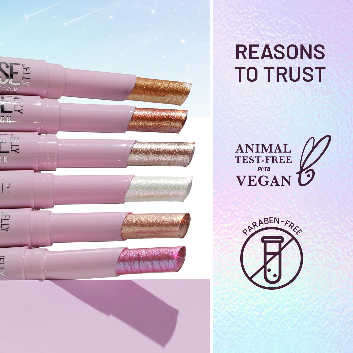 71lnb8ge7wl. sl1500 Swiss Beauty Jelly Verse Eyeshadow Glow Stick | Rich Colour Payoff | Crease-Proof | Sparkling Shine | 6 Stellar Shades | Shade- 2. Bronzed Eclipse, 3g