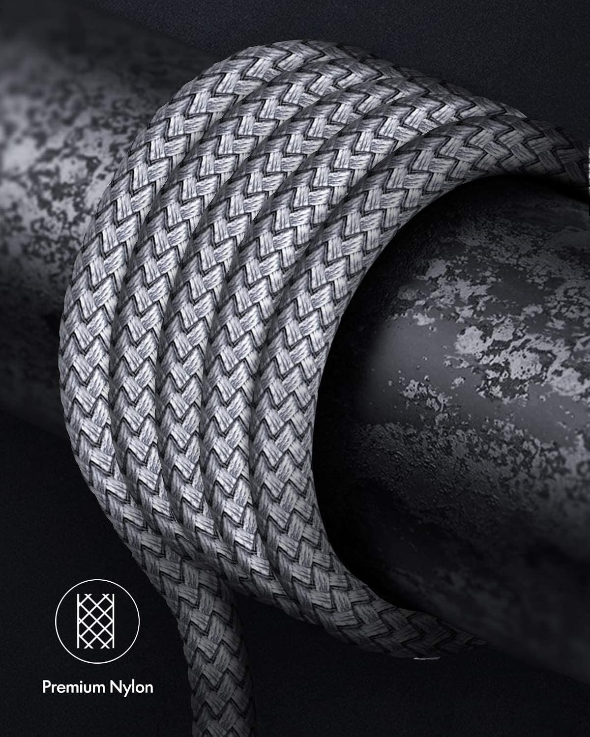 71v9d5eraxl. sl1500 Wayona Type C To Lightning MFI Certified 20W Fast Charging Nylon Braided USB CableC Cable For iPhone 14,14 Pro,14 Pro Max, iPhone 13 Series,12,12 Pro,11,11 Pro Max iPhone 12 Mini, X, 8 (2M, Grey)