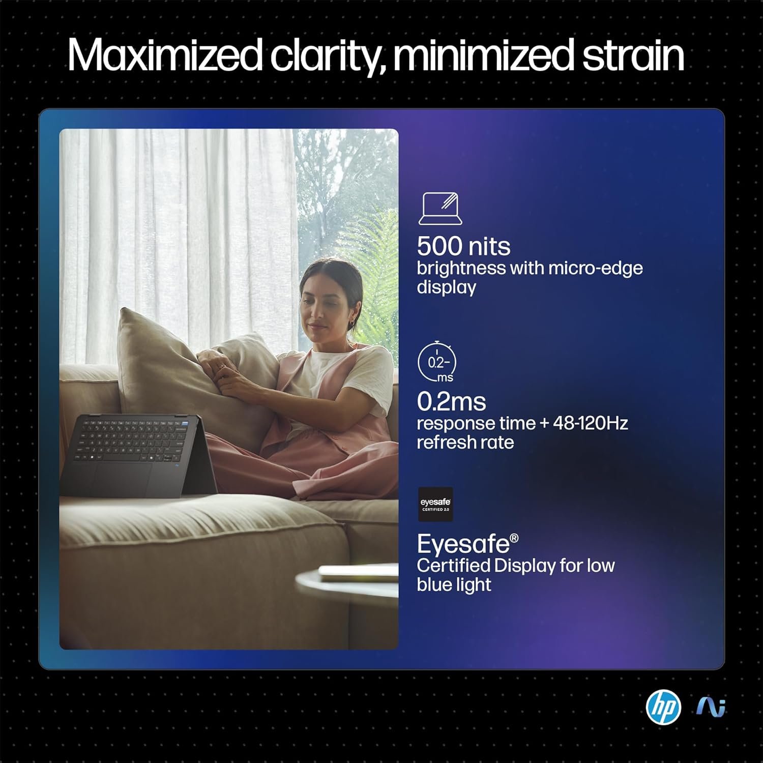 71ynlooirhl. sl1500 HP OmniBook Ultra Flip (Previously Spectre) Intel Core Ultra 7 256V 47 Tops (16GB LPDDR5X, 1TB SSD) OLED, 500 nits,14/35.6cm, Touch 2-in-1, Win11, Office21, Gray,1.34kg, fh0026TU Next Gen AI Laptop