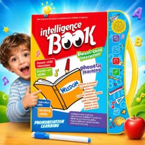 Toy Imagine Interactive Sound Book for Kids with Marker (Ages 2–7) Learn Alphabets, Numbers, Shapes & Phonics Educational Talking Book with Music & Touch Features Multicolor Learning Toy for Toddlers