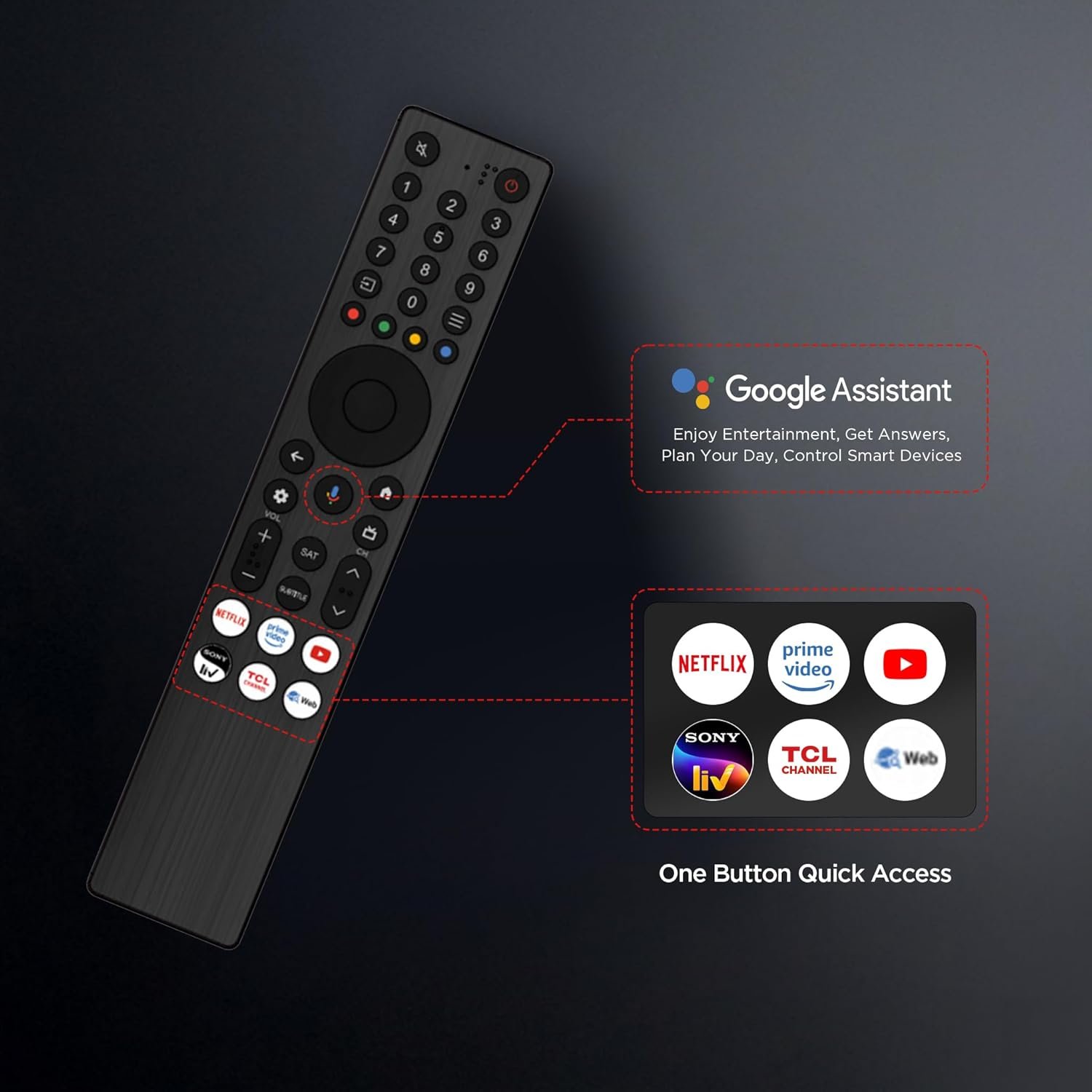71i4t4unkel. sl1500 TCL 139 cm (55 inches) 4K Ultra HD Smart QLED Google TV 55T8C