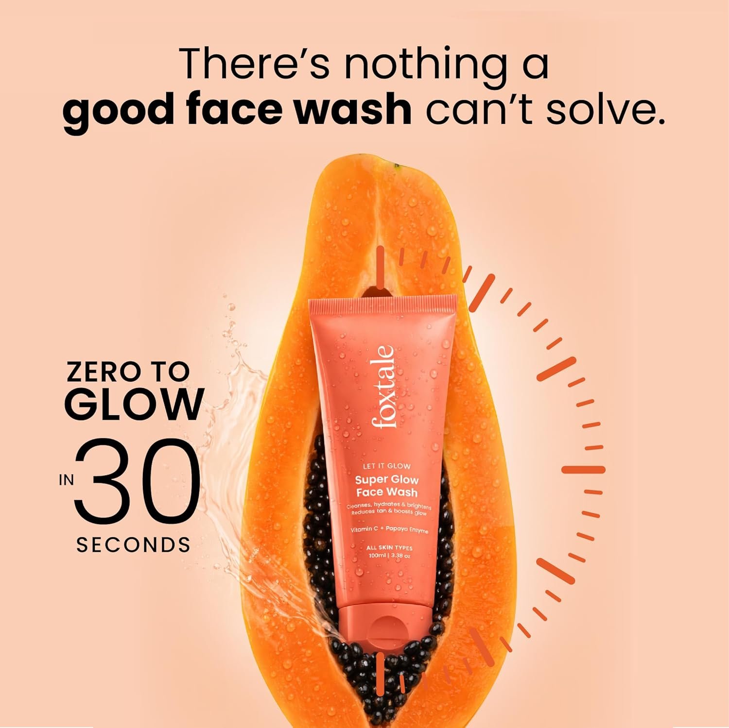 71kprhigcl. sl1500 Foxtale Super Glow Detan Face Wash with Vitamin C & Papaya enzyme, Tan Removal, Brightens & Reduces Pigmentation, Gentle Exfoliation | Face Wash for Men & Women | All Skin Types – 100ml