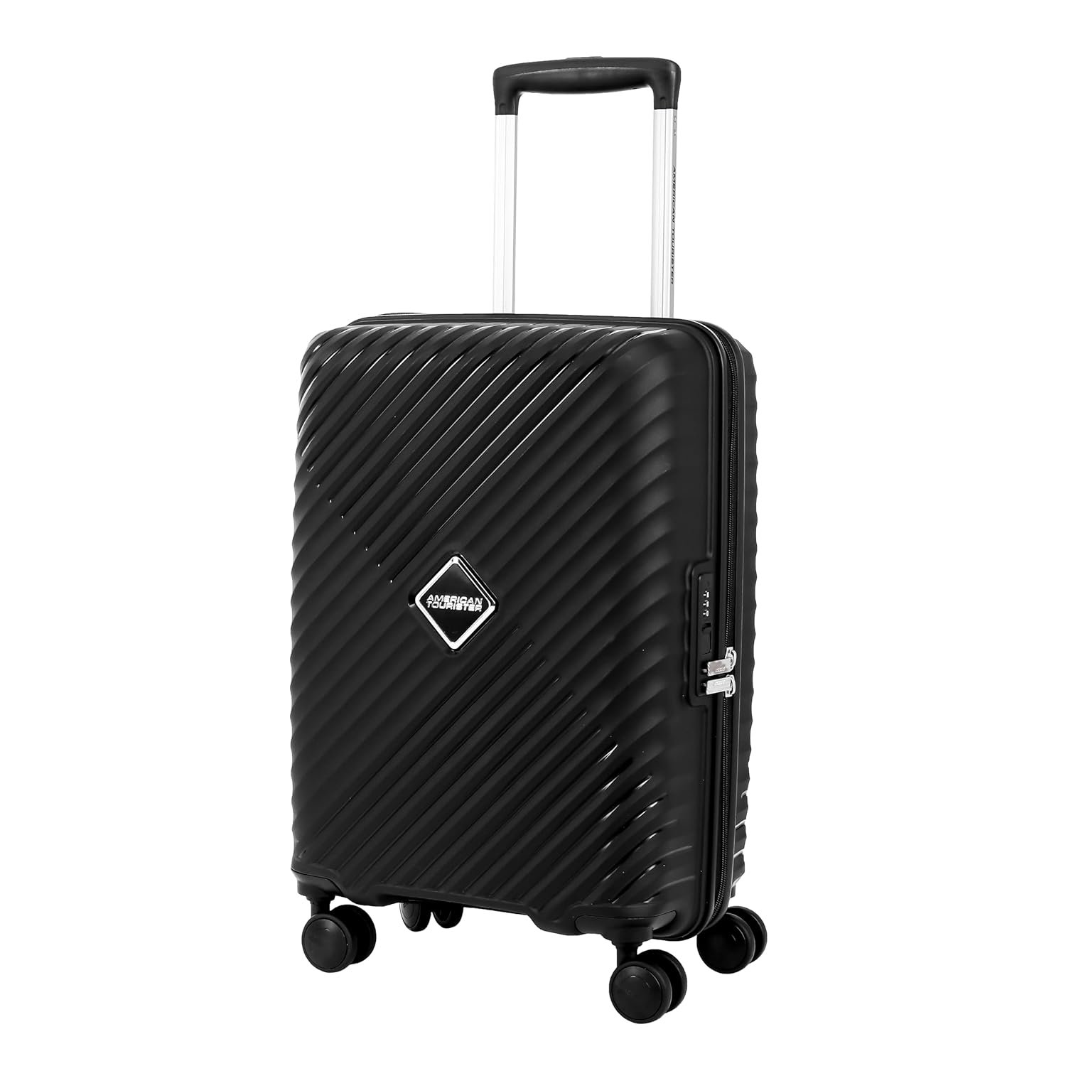 71lcxlgrrtl. sl1500 American Tourister Diamo Trolley Bag with Combination Non TSA Lock & 8 Wheels Hard-Sided PC Large Suitcase/Trolley Bag with Double Spinner Wheels/Luggage for Men & Women