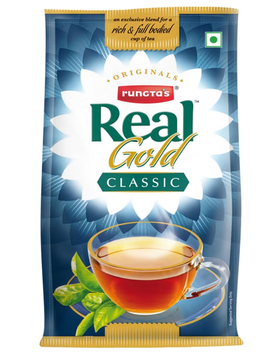 Rungtas Real Gold Classic Tea - 250g | Premium Blend of Fresh Kadak Ctc Chai | Blend of 10% Darjeeling Premium Black Long Leaf Rungtas Real Gold Classic Tea - 250g | Premium Blend of Fresh Kadak Ctc Chai | Blend of 10% Darjeeling Premium Black Long Leaf