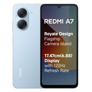 REDMI A7 4G (Sky Blue, 3 GB RAM, 64GB Storage) | Large 17.48cm (6.88) Smooth 120Hz Display | 5200mAh 2-Day Battery | Royale Design | Charger in the Box
