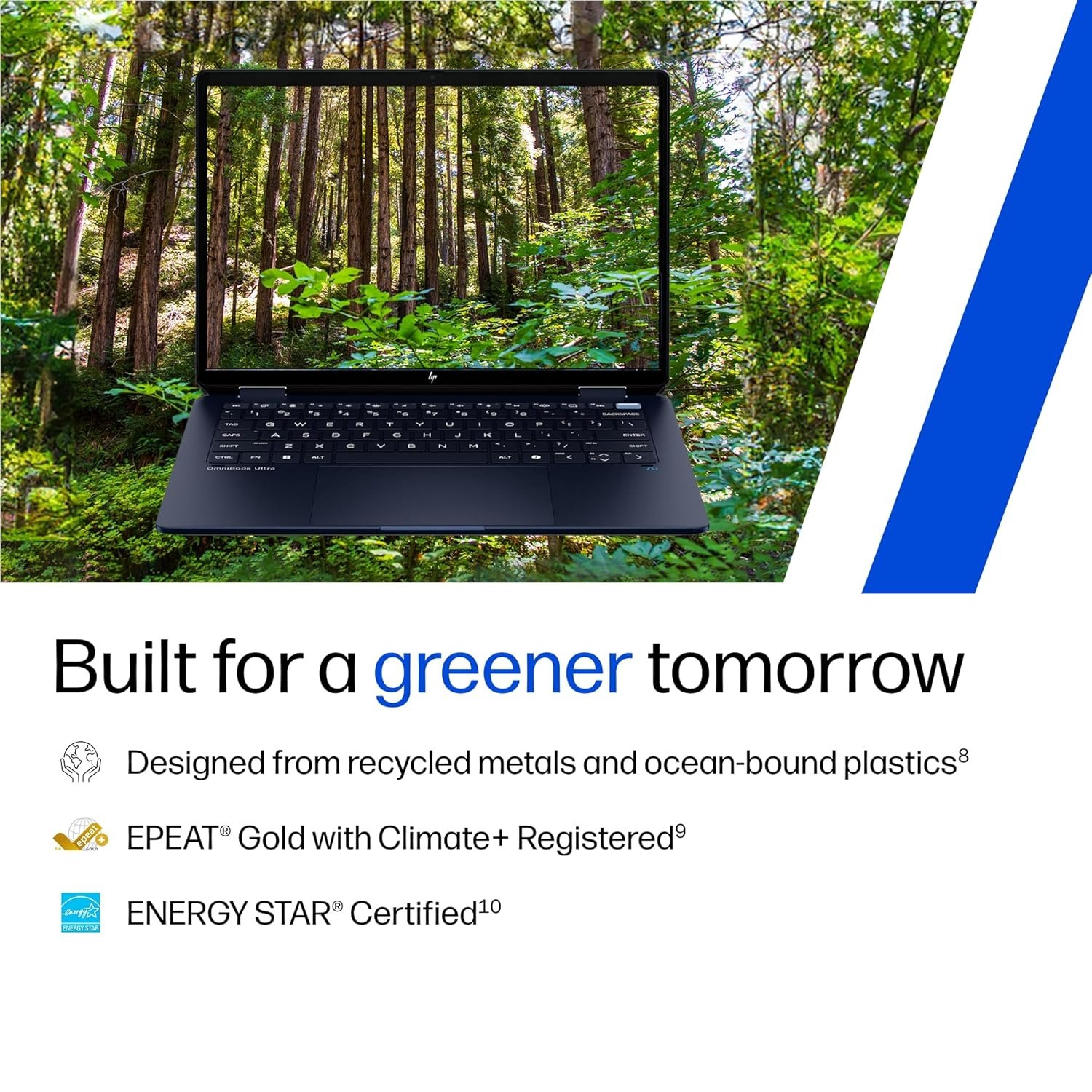 8135c2bx5hl. sl1500 HP Omnibook Ultra Flip (Previously Spectre), Intel Core Ultra 9 288V (32GB LPDDR5x, 2TB SSD), 3K, OLED, 120 Hz, 14/35.6cm, Win11, M365* Office24, Blue, 1.34kg, fh0369tu, 9MP Camera, Backlit Laptop