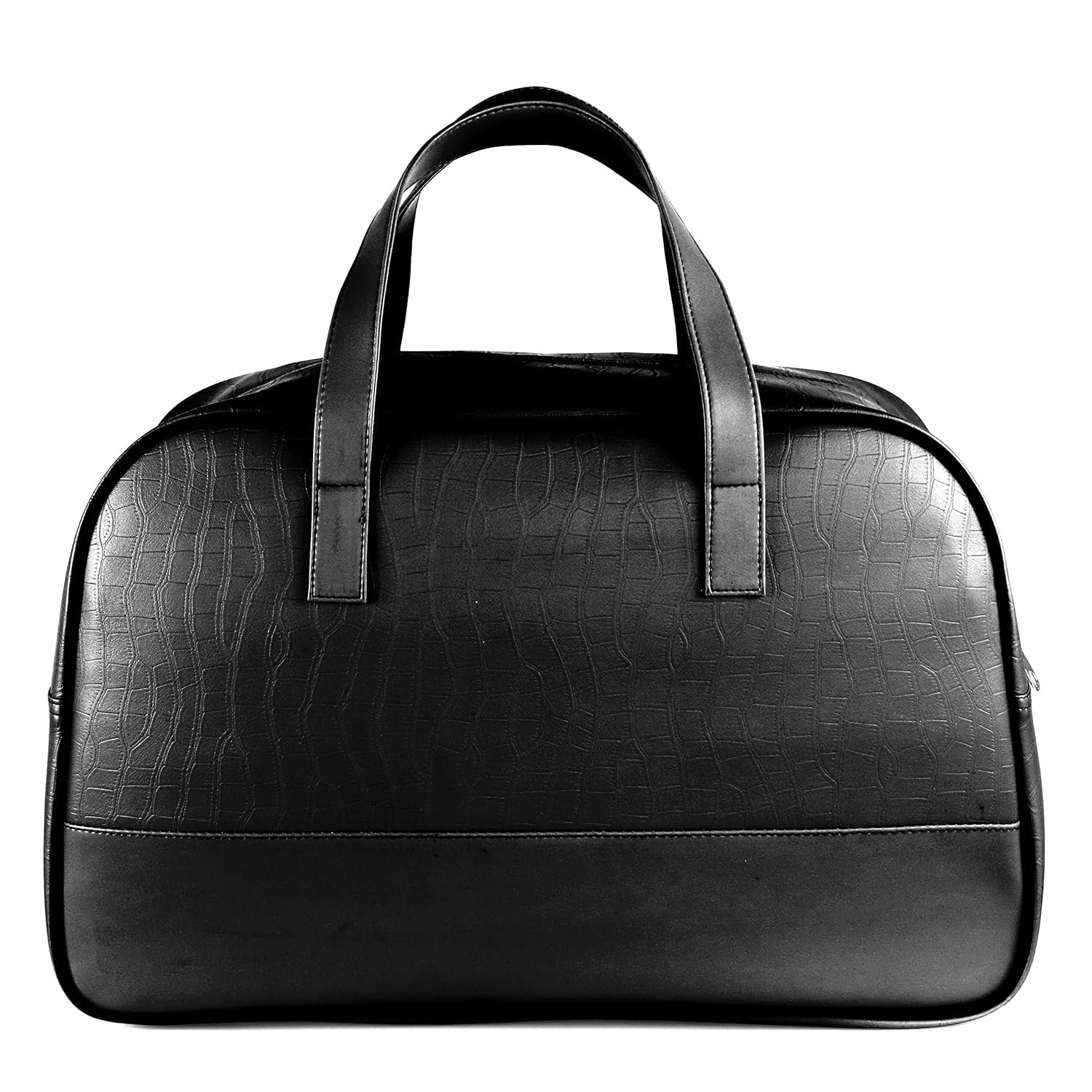 81eicp35lgl. sl1500 Nautica Unisex 25L PU Duffle Bag for Travel | Stylish Leatherette Cabin Luggage with Smooth Zippers | Compact, Comfortable & Spacious for Weekend Trips, Gym & Everyday Use | Black