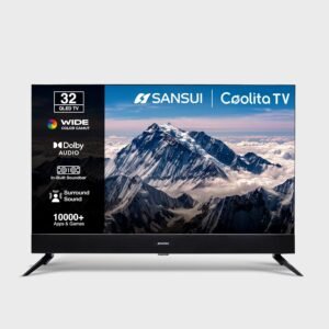 Sansui 80cm (32) Smart Coolita TV, QLED Display, HD Ready, Dolby Audio, Built-in Soundbar, Surround Sound, 60Hz Refresh Rate JSS32CSQLED (Black)