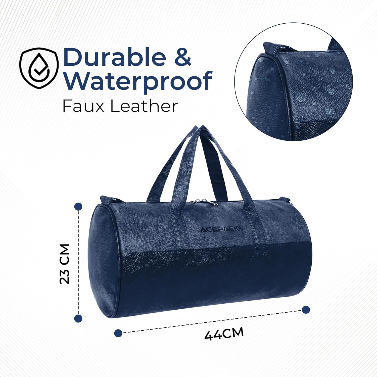 81v25tvfrxl. sl1500 Megatron 6-Piece Family Set – 3 Duffle Bags + 3 Trolley Suitcases, Unbreakable Polypropylene Luggage, 8 Spinner Wheels, Built-in Number Lock, 3-Year Warranty (Set of 6 with Duffels, Navy)