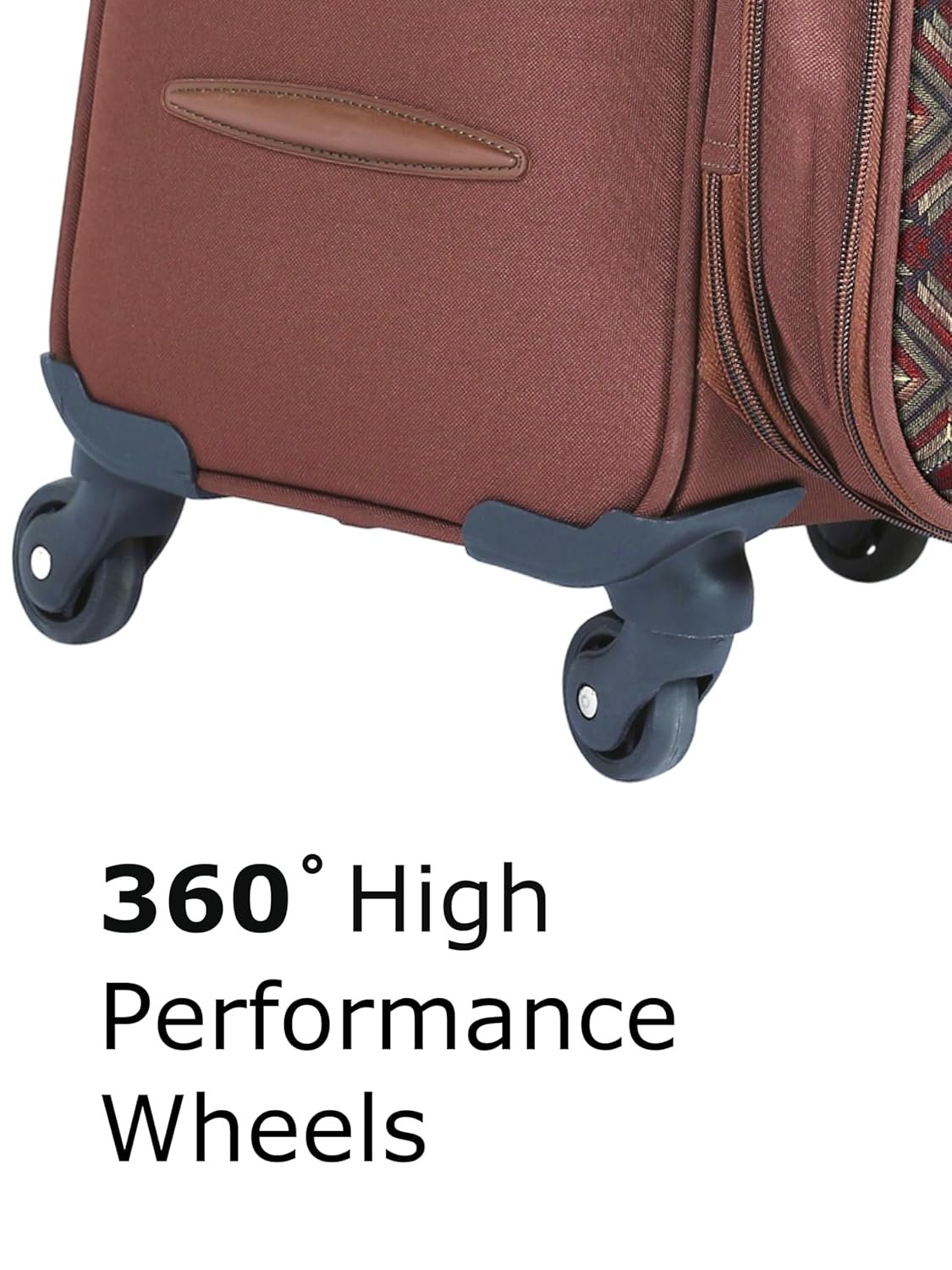 81wnmlqnhel. sl1500 1778766118 1644 ZOUK Avasa Jammu Kaleen Polyester Soft 4 Spinner Wheel 360° Rotating Cabin 50 cm Multicolor Trolley, Luggage, Suitcase Bags for Travel for Men and Women