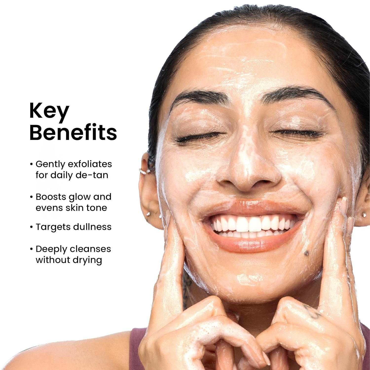 81bzcaozsal. sl1500 Foxtale Super Glow Detan Face Wash with Vitamin C & Papaya enzyme, Tan Removal, Brightens & Reduces Pigmentation, Gentle Exfoliation | Face Wash for Men & Women | All Skin Types – 100ml