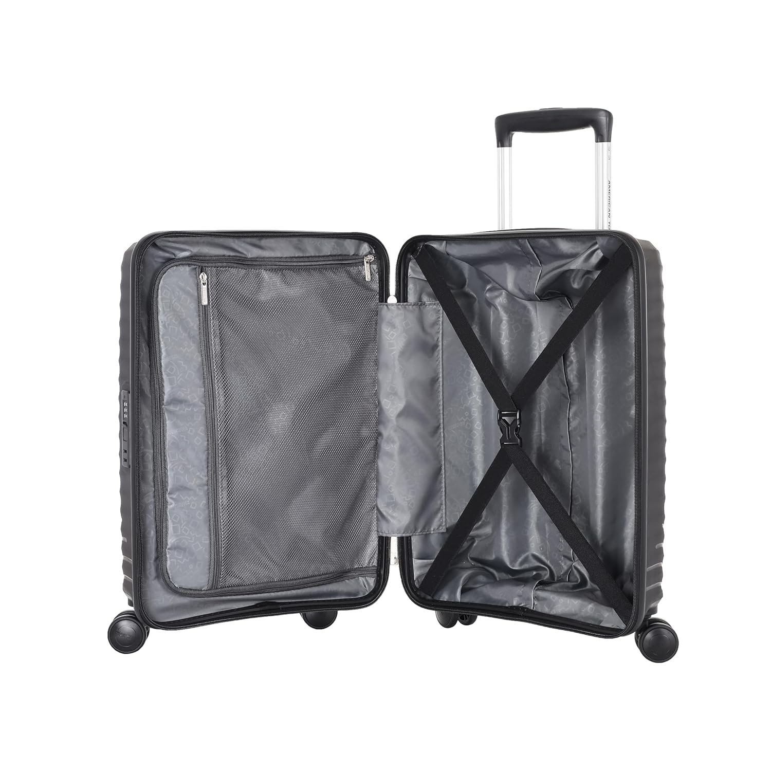 81dxp9try9l. sl1500 American Tourister Diamo Trolley Bag with Combination Non TSA Lock & 8 Wheels Hard-Sided PC Large Suitcase/Trolley Bag with Double Spinner Wheels/Luggage for Men & Women