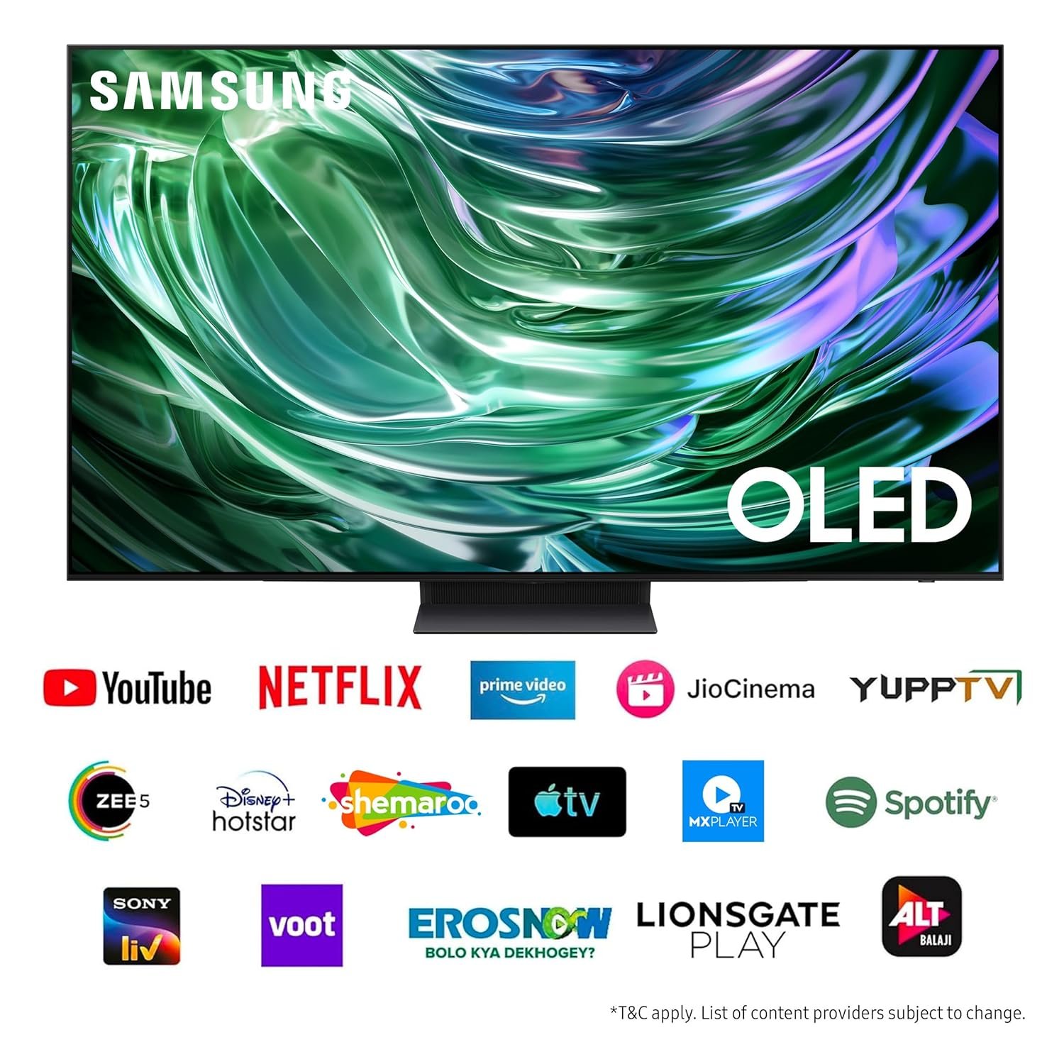 81jk05o eql. sl1500 Samsung 163 cm (65 inches) 4K Ultra HD Smart OLED TV QA65S90DAULXL (Graphite Black)